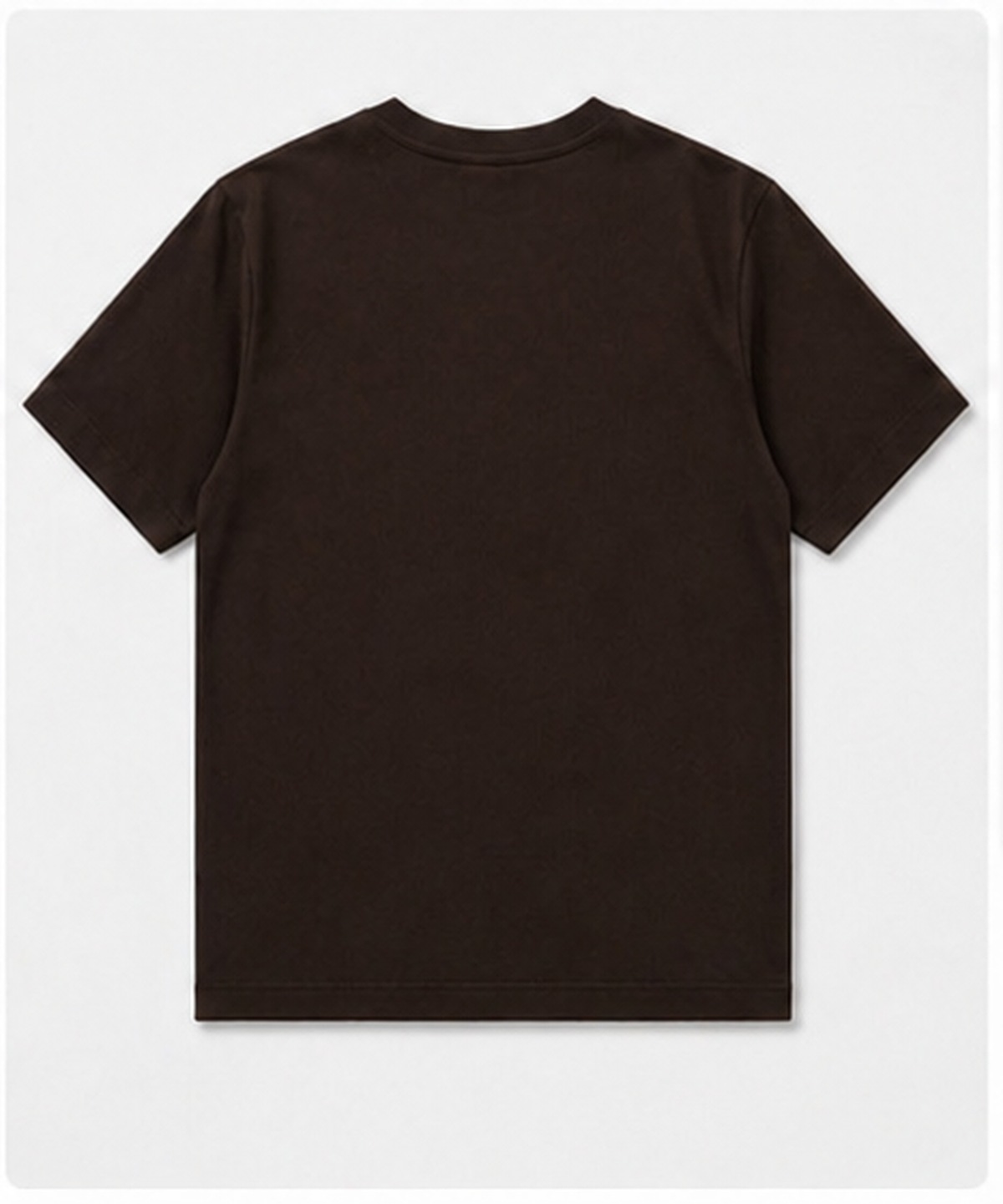 T-shirt Col Rond Marron