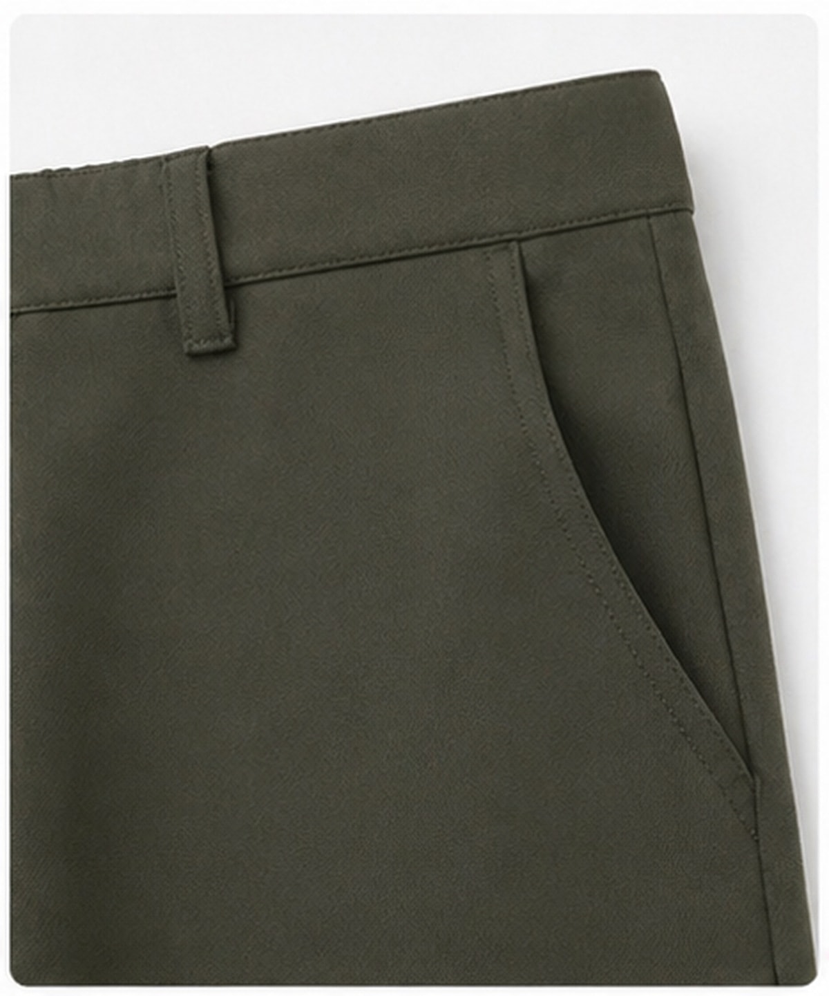 Pantalon Structuré Kaki - 3