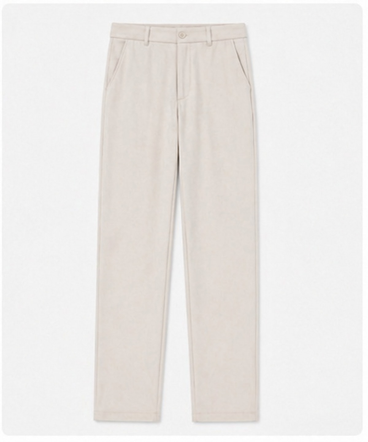 Pantalon Droit Sable - 1