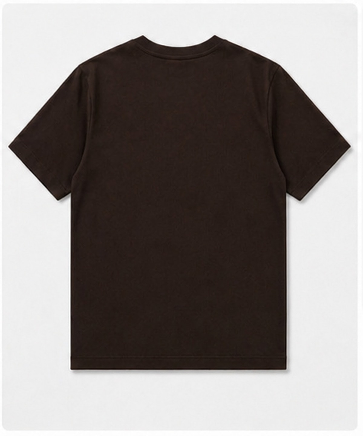 T-shirt Col Rond Marron - 1
