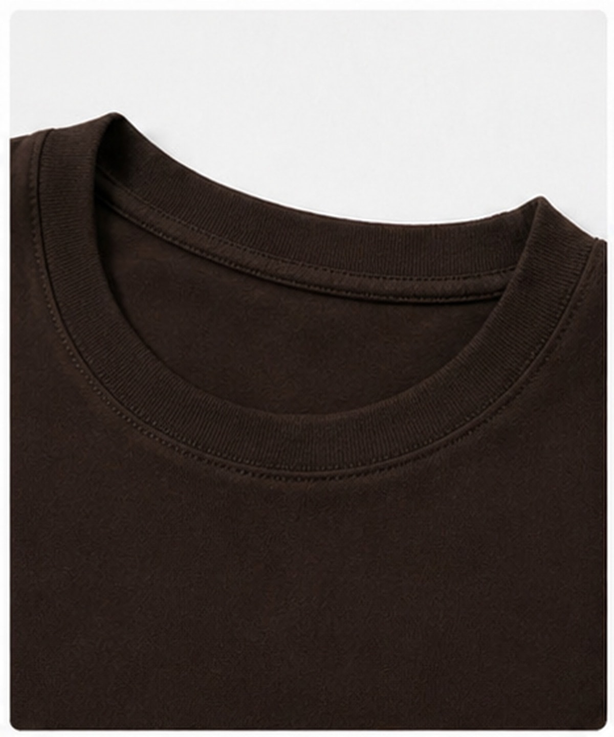 T-shirt Col Rond Marron - 2