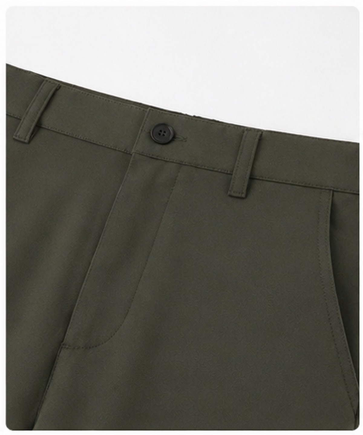 Pantalon Structuré Kaki — vue alternative
