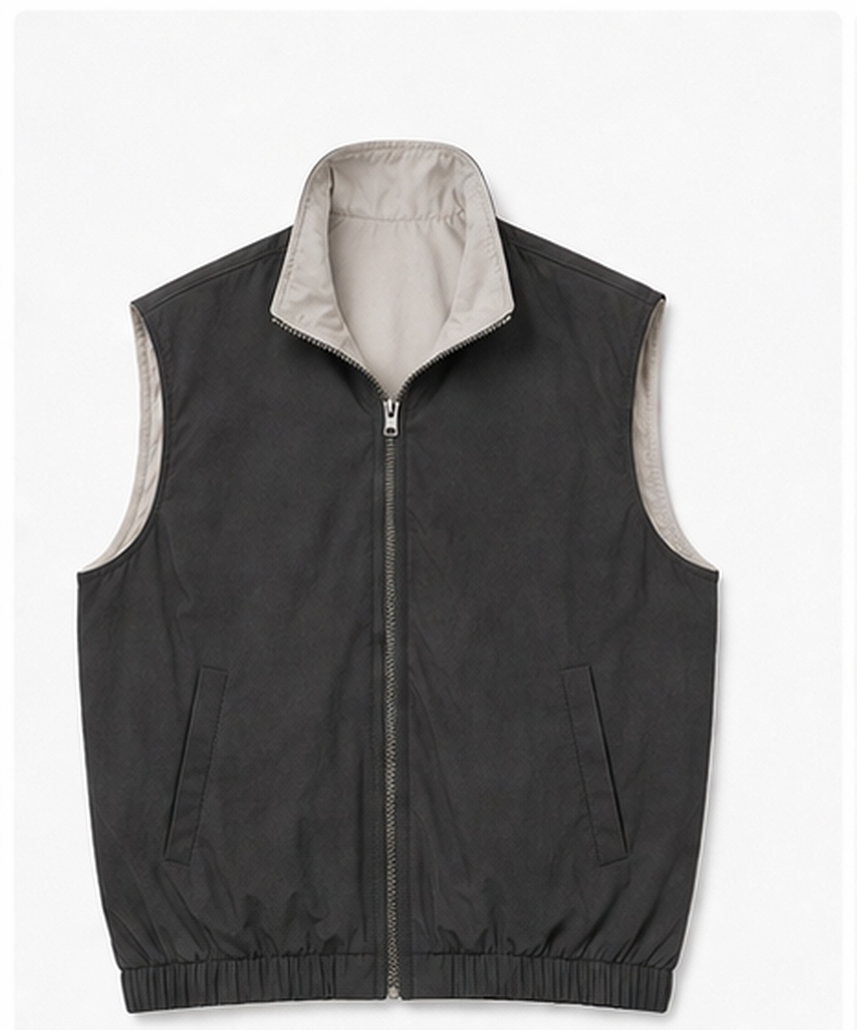 Veste Réversible Gris/Sable